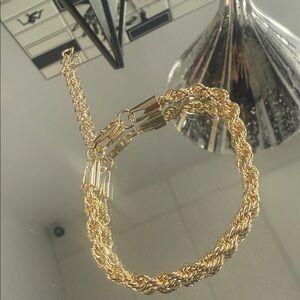 Elegant Gold rope Chain Bracelet